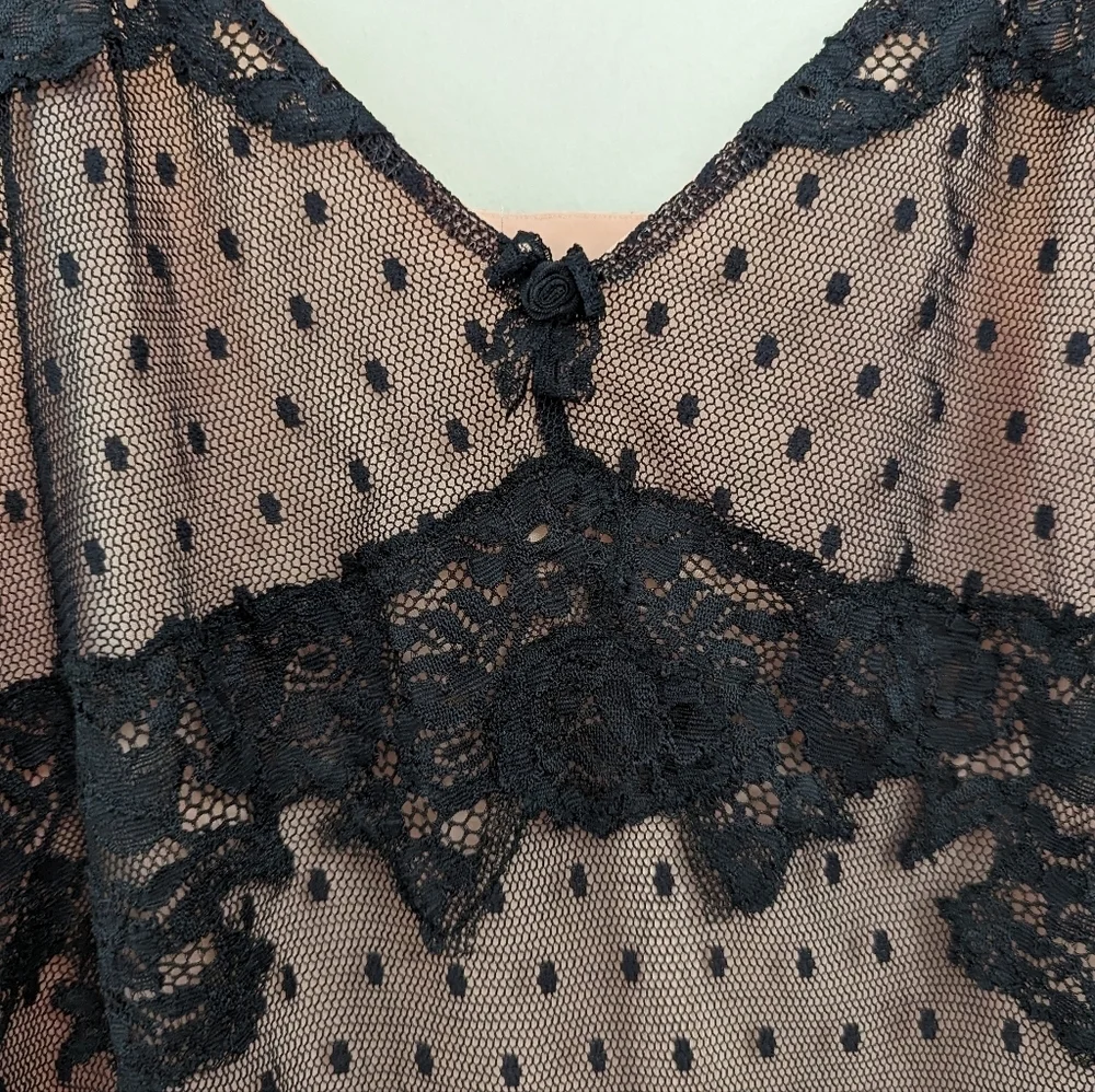 Soma Lace Layered Chemise Slip‎ Nightgown